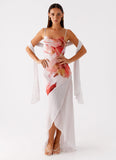 Loire Maxi Dress Peach Rose