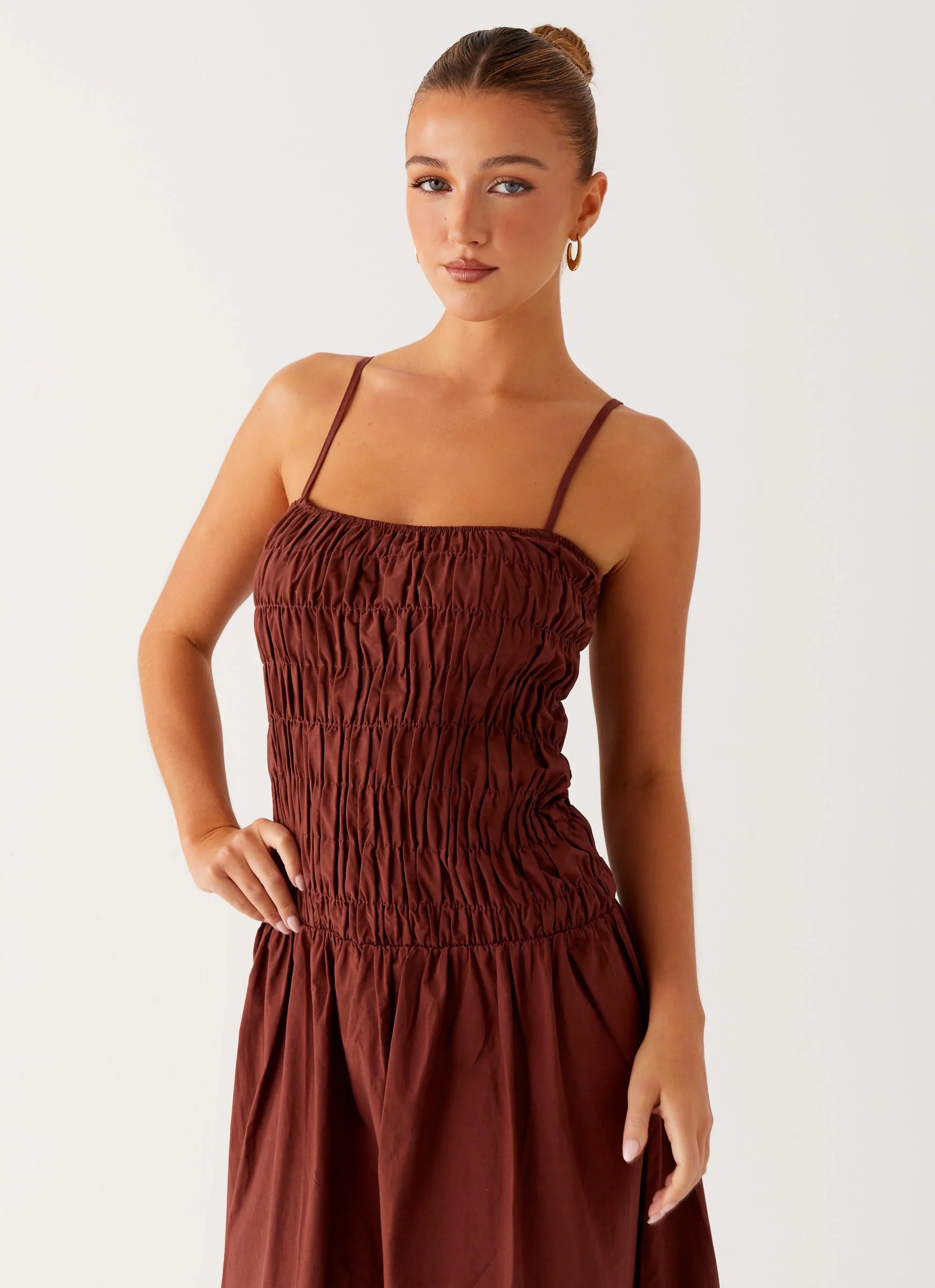 Brooke Maxi Dress Chocolate