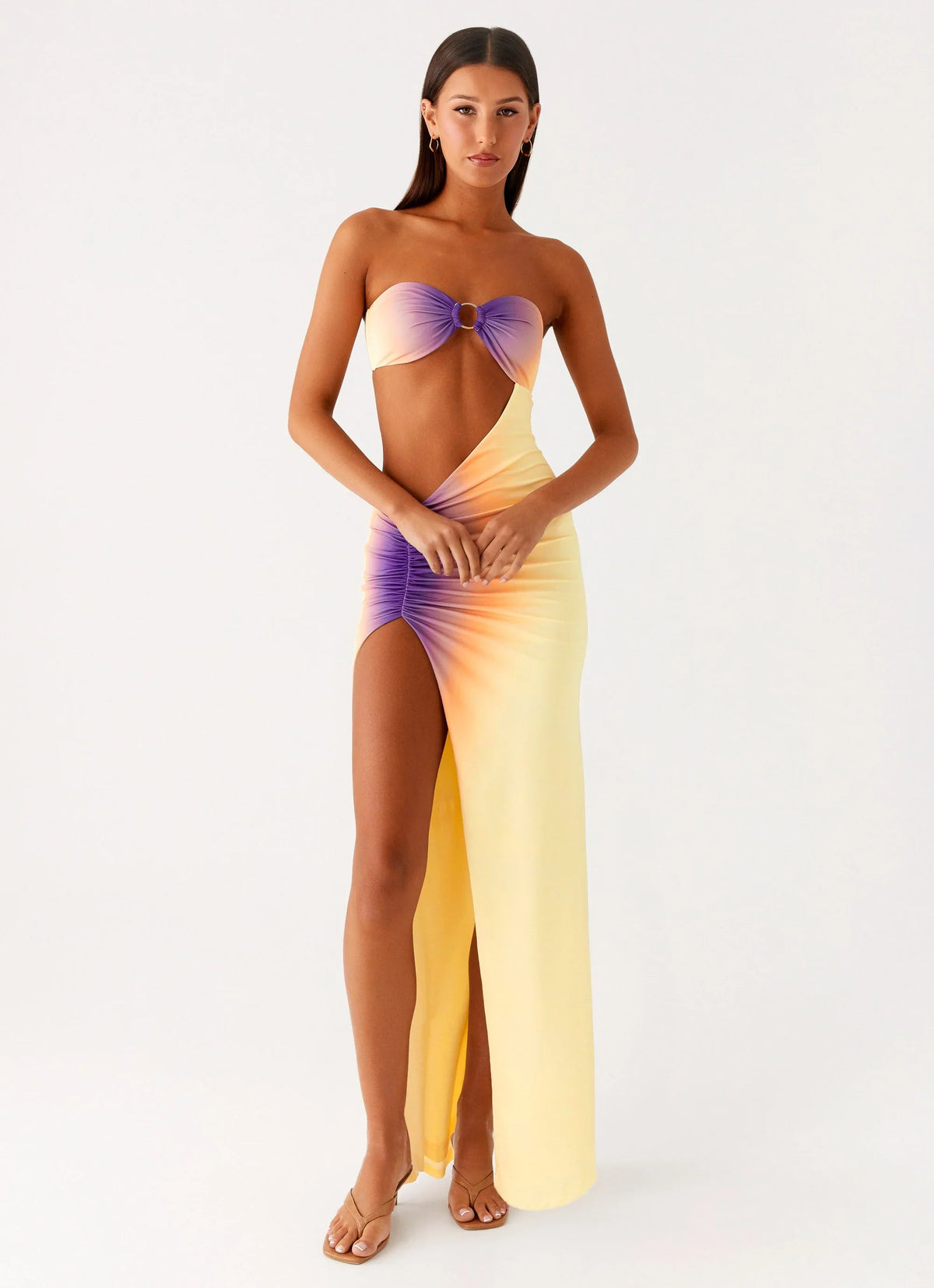 Ellisah Ombre Maxi Dress Sunrise Ombre