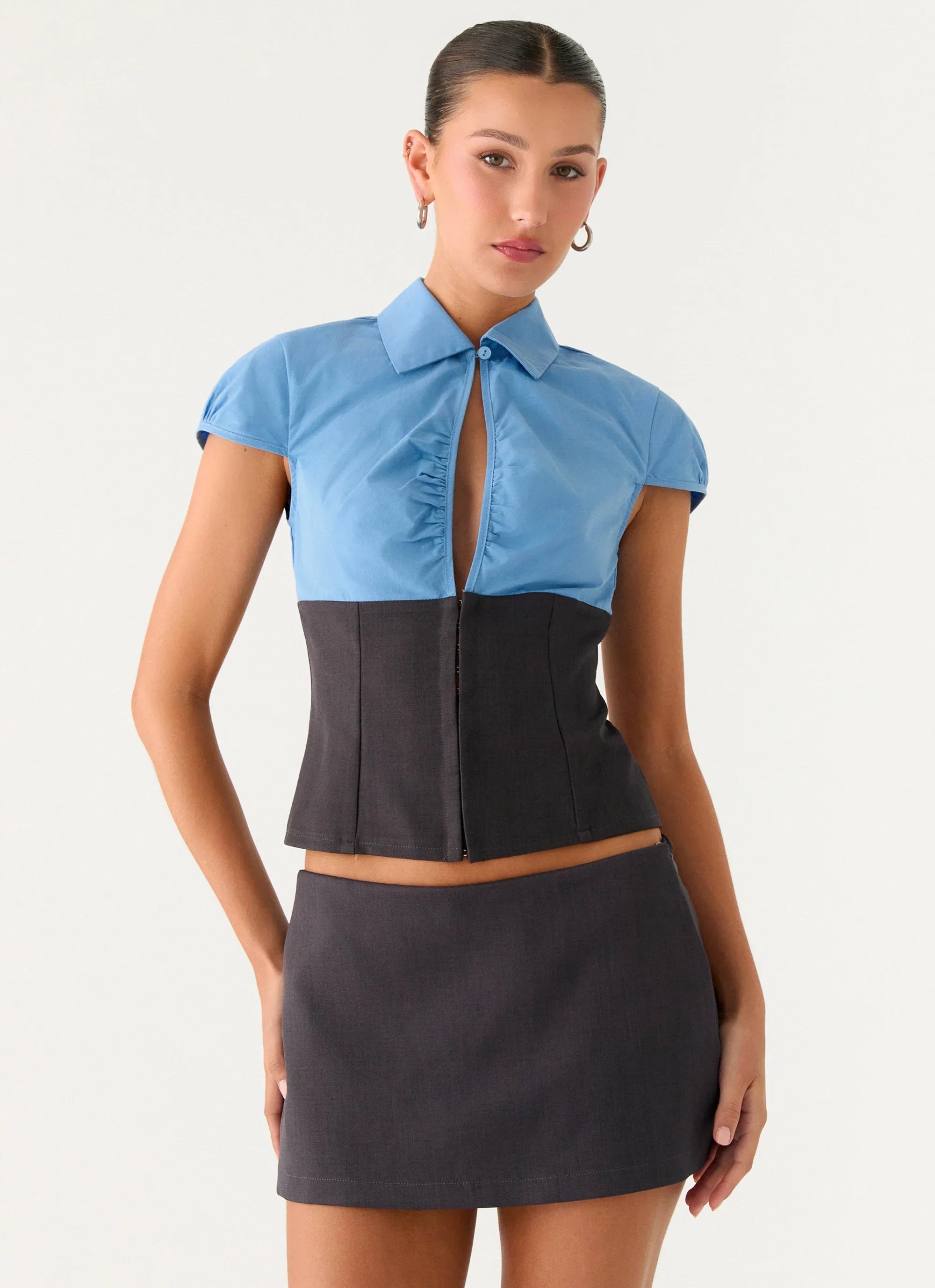 Mirna Micro Skort Charcoal