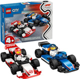 LEGO City F1 Williams Racing Haas F1 Race Car Toys Car Building Toy Set for Kids Boys and Girls Ages 4 Preschool Toy for Fans Gift Idea for Birthdays 60464