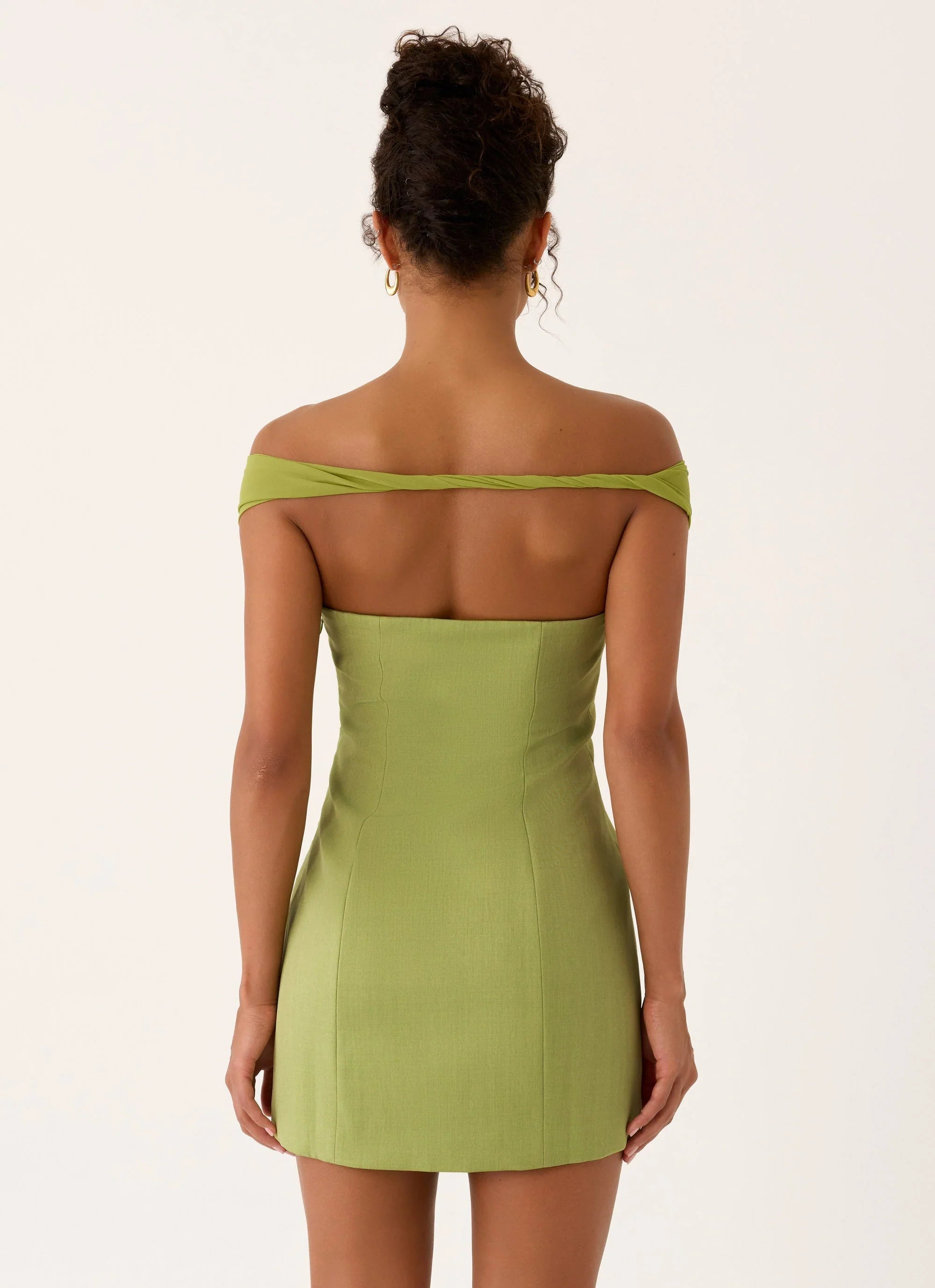 Caterina Mini Dress Fern Green