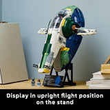 LEGO Star Wars Jango Fetts Firespray Class Starship Building Set for Adults Attack of The Clones Collectible Model Kit and Room Decor DIY Gift Idea for Men Women Any Fans Ages 18 75409