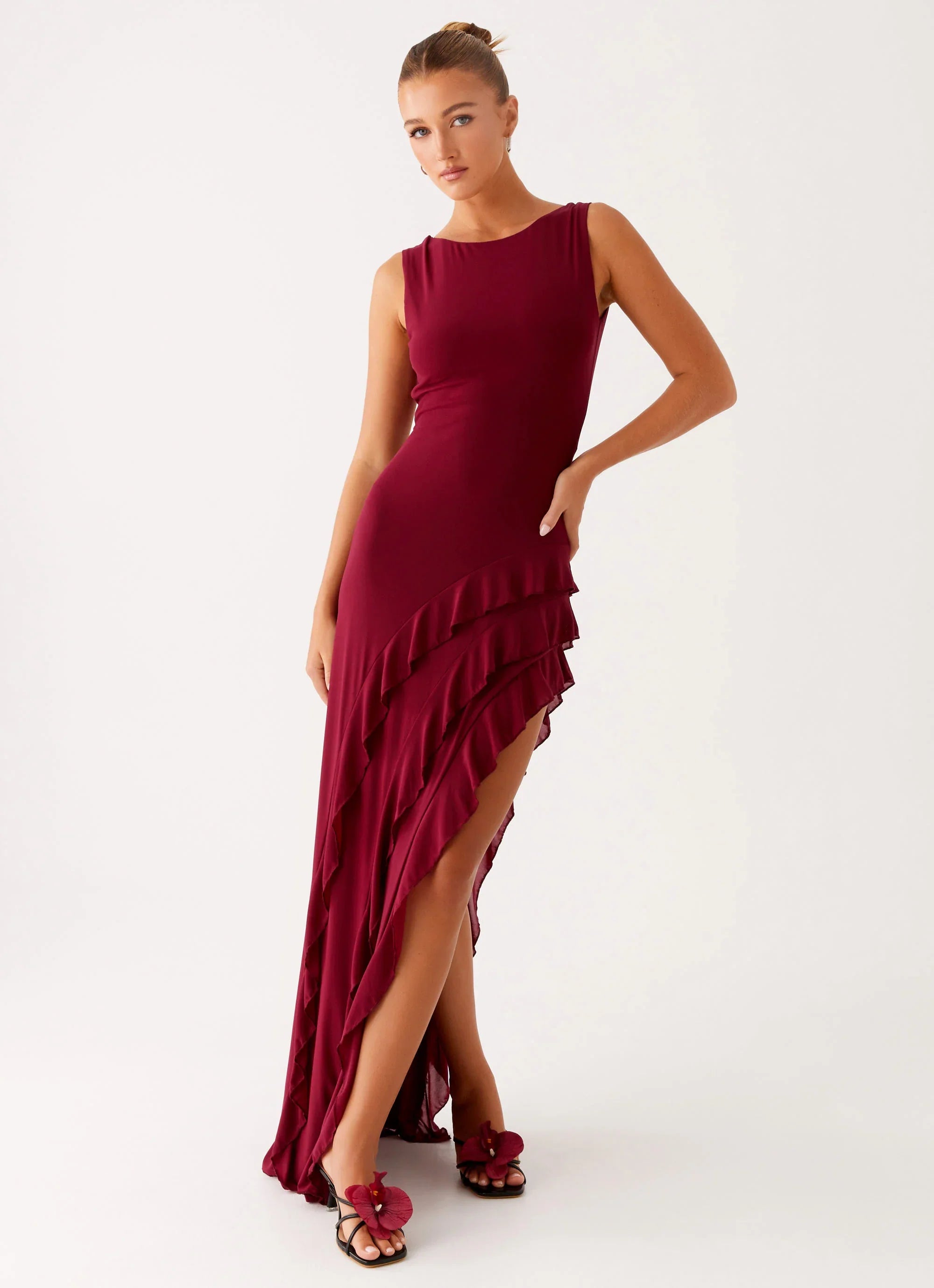Hendrix Maxi Dress Raspberry Wine