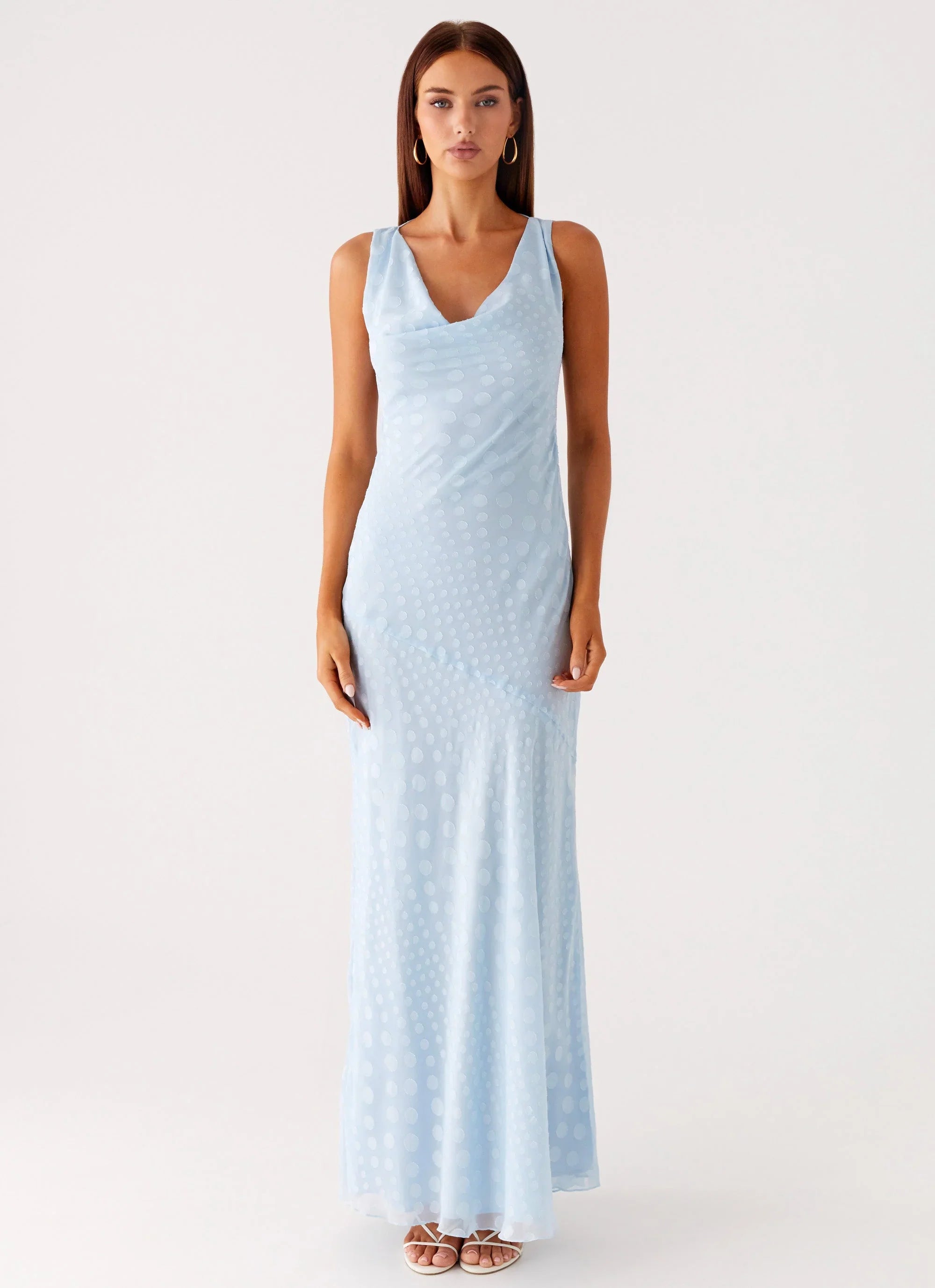 Sundance Chiffon Maxi Dress Blue