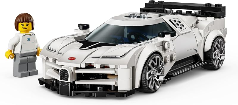 LEGO Speed Champions Bugatti Centodieci Hyper Sports Car Toy Model Kit Pretend Play Toy for Boys Girls Ages 9 Italian Model Car Kit for Racing Fans Gift Idea for Birthdays 77240