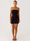 Meridella Strapless Mini Dress Black
