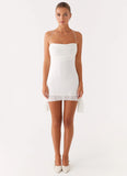 Axel Beaded Mini Dress White