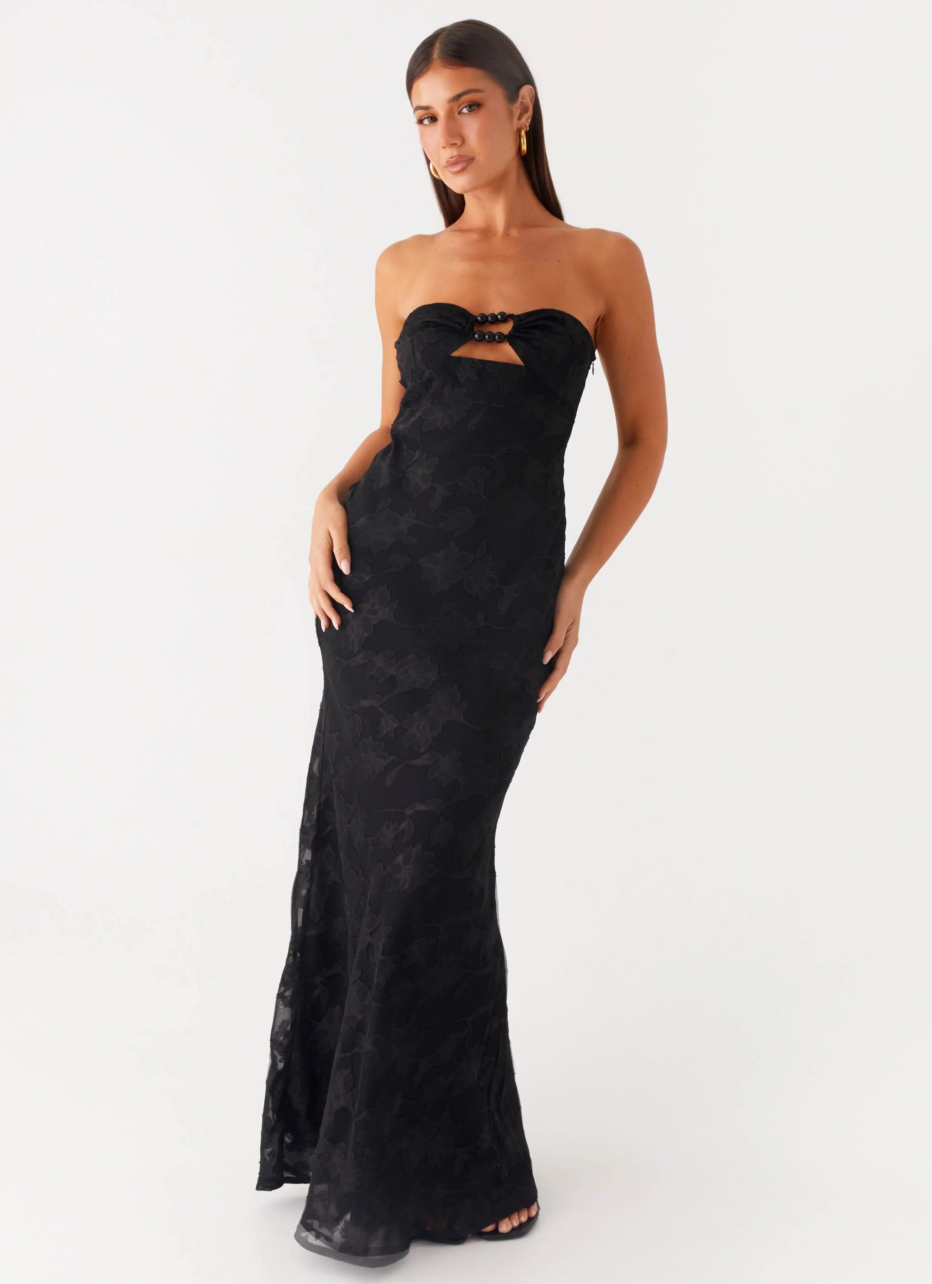 Lunar Maxi Dress Black