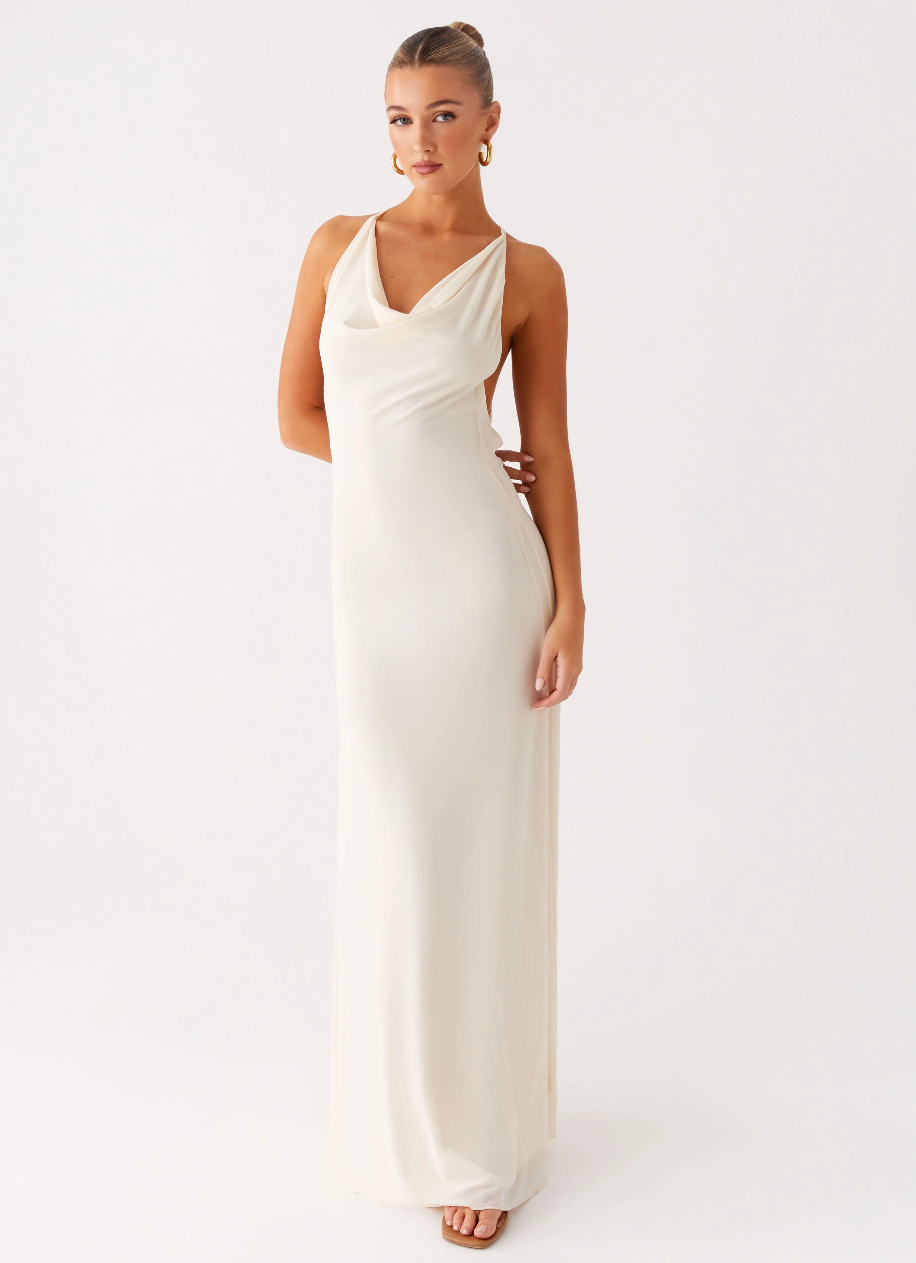 Dahliana Maxi Dress Off White
