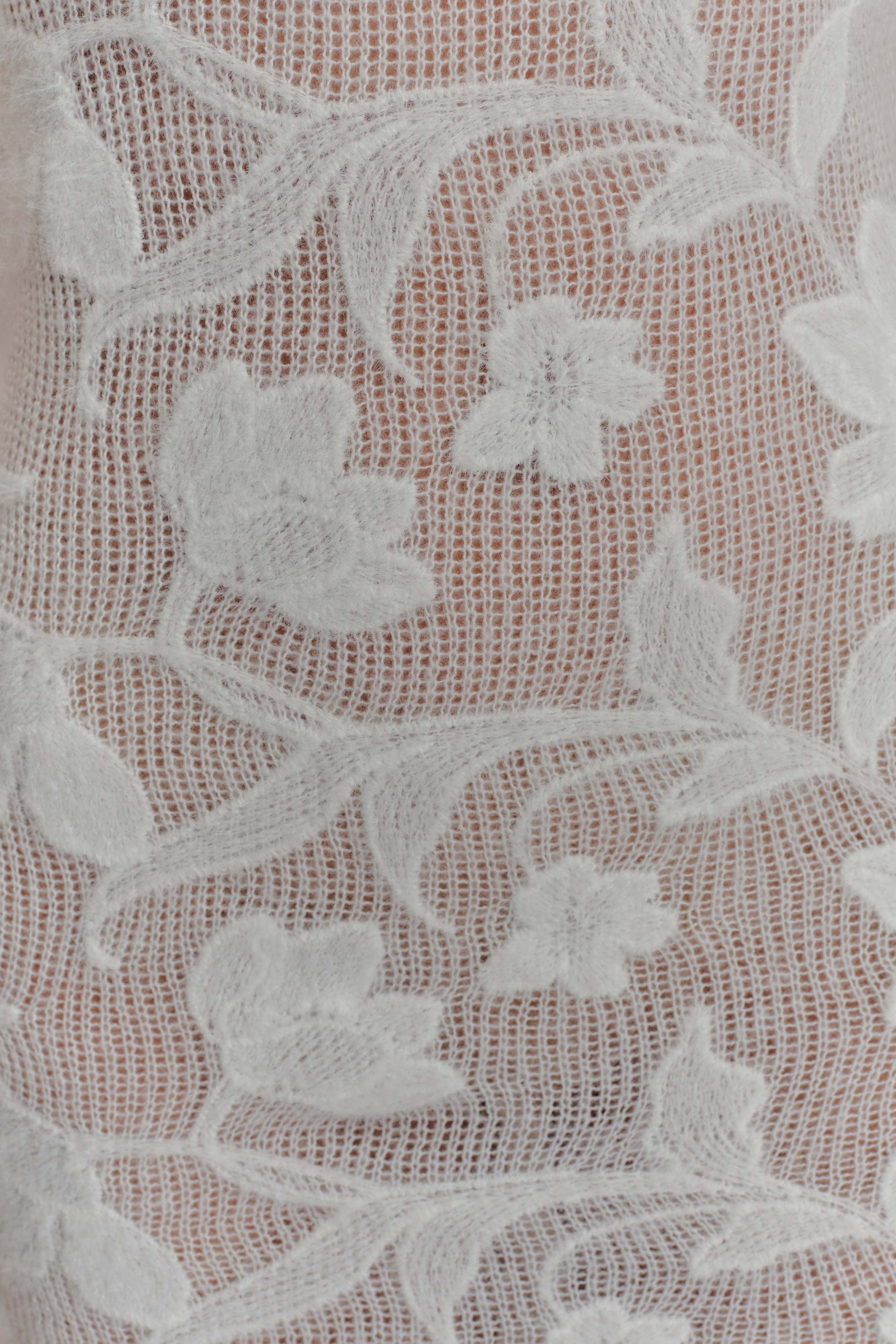 Cornelia Floral Sheer Maxi Dress Ivory