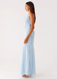 Sundance Chiffon Maxi Dress Blue