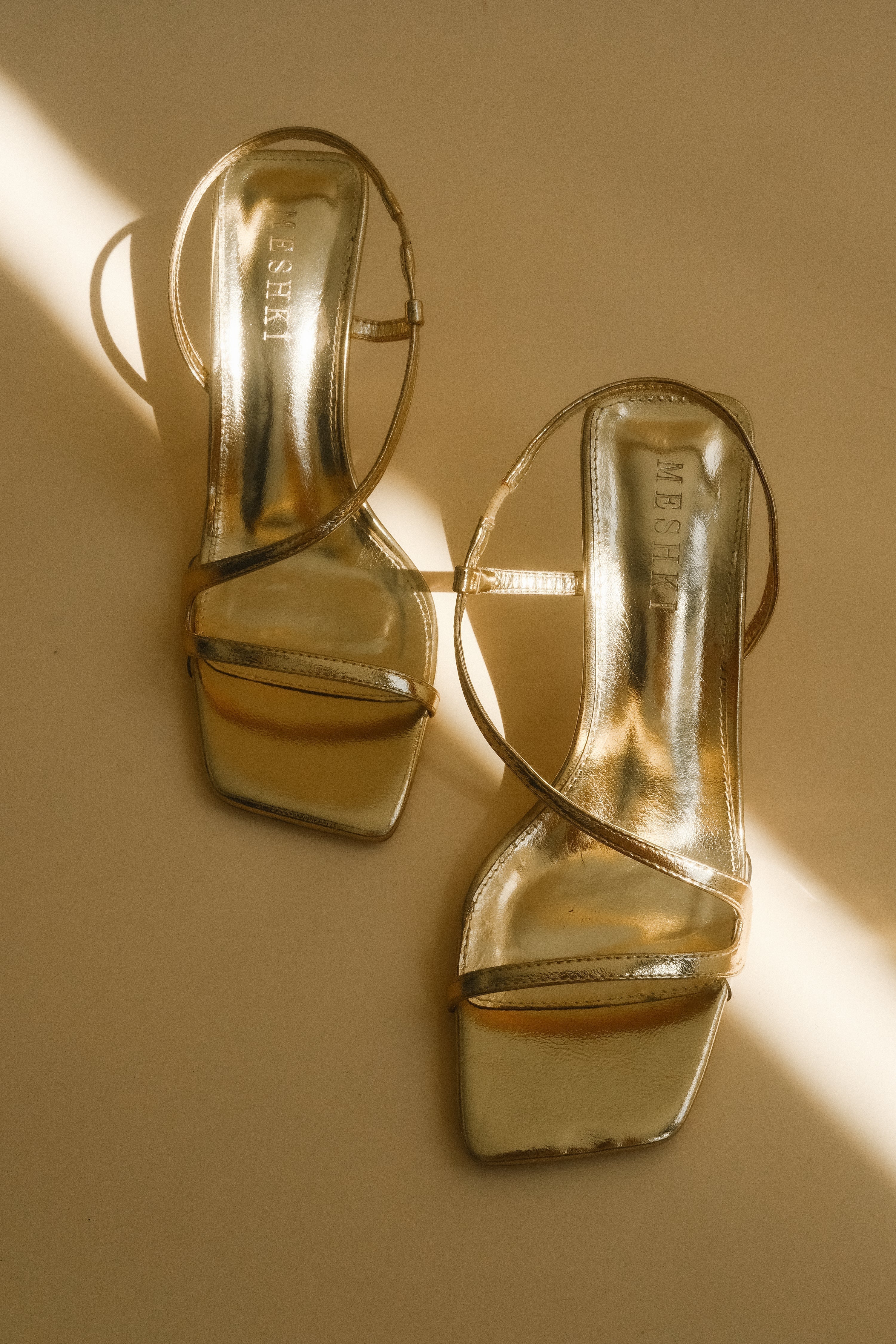 Jaska Metallic High Heel Gold