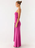 Party After Party Shell Maxi Dress Fuchsia