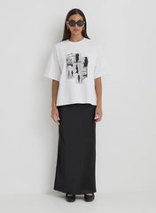 White Catwalk Polaroid Graphic T Shirt