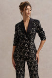 Kennedy Black Lace Tailored Blazer