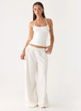Isobel Linen Pants White