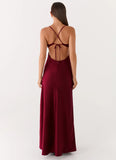 Joanie Maxi Dress Maroon