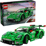 LEGO Technic Porsche 911 GT3 R Rexy AO Racing Car Building Toy for Boys Girls Car Toy W Realistic Steering 6 Cylinder Engine for Kids Auto Fans Ages 11 Gift Idea for Birthdays 42224