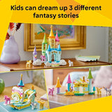LEGO Creator 3 in 1 Unicorn Castle Building Toy for Kids Unicorn Toy Trio for Girls Boys Ages 8 Build 3 Pretend Play Toys with 1 Set of Building Blocks Gift Idea for Birthdays 31175