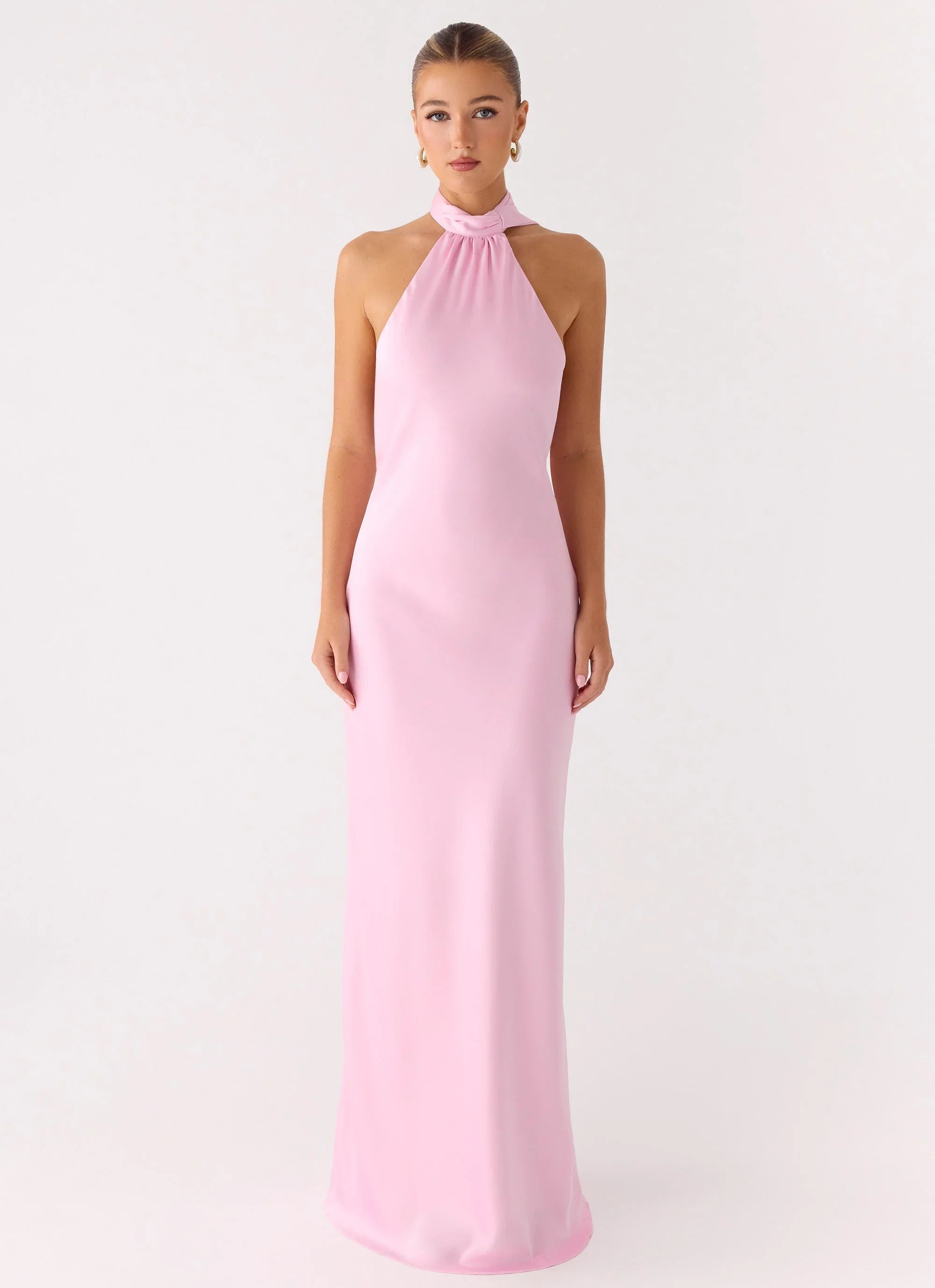 Keena Scarf Maxi Dress Pink