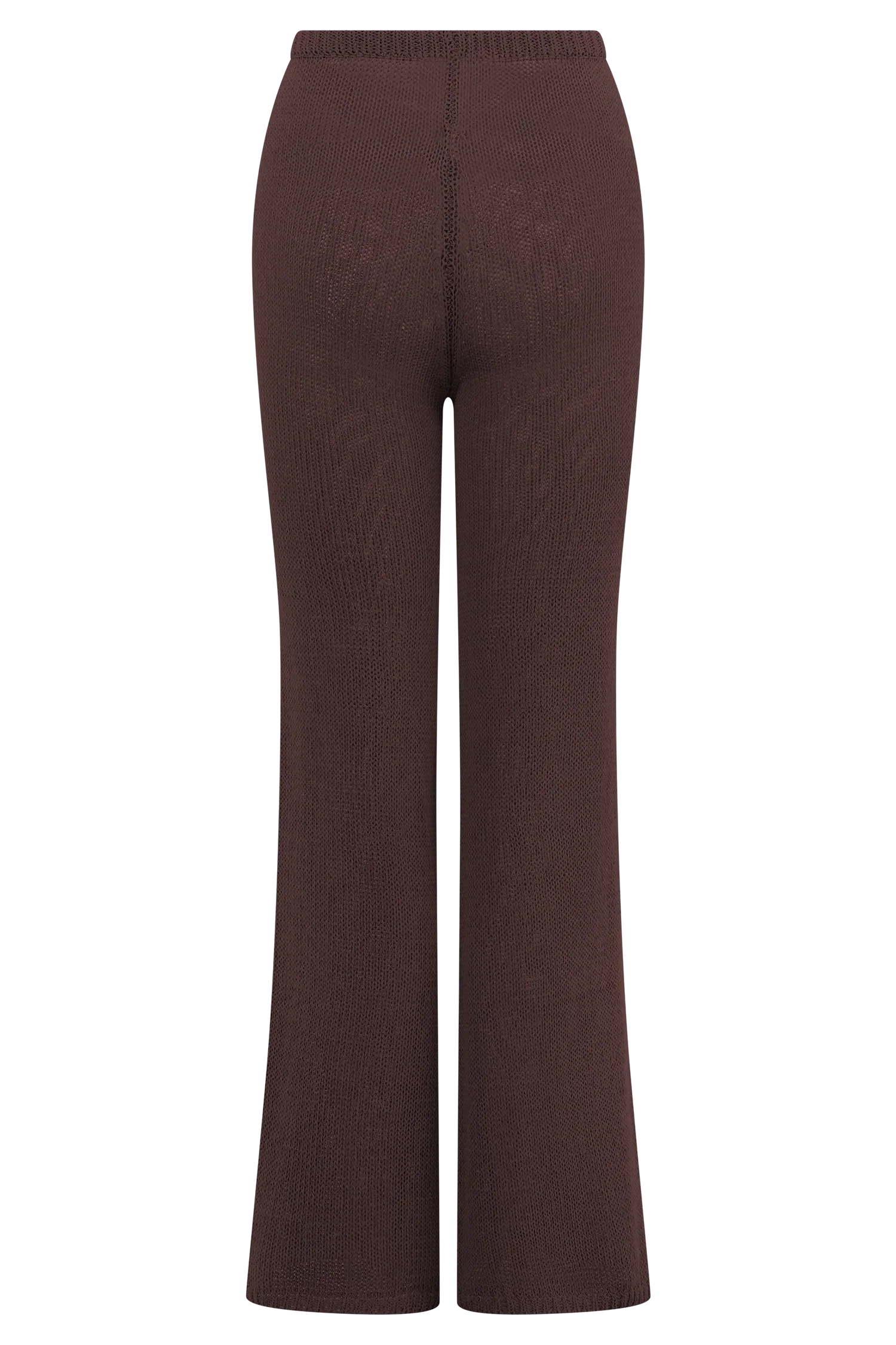 Malani Wide Leg Knit Pants Chocolate