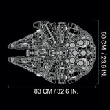 LEGO Star Wars Millennium Falcon Building Set for Adults Ages 16 Gift for Birthday Movie Collectible Model Kit Display in Home or Office 75192