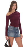 Mini Denim Skort in Blue