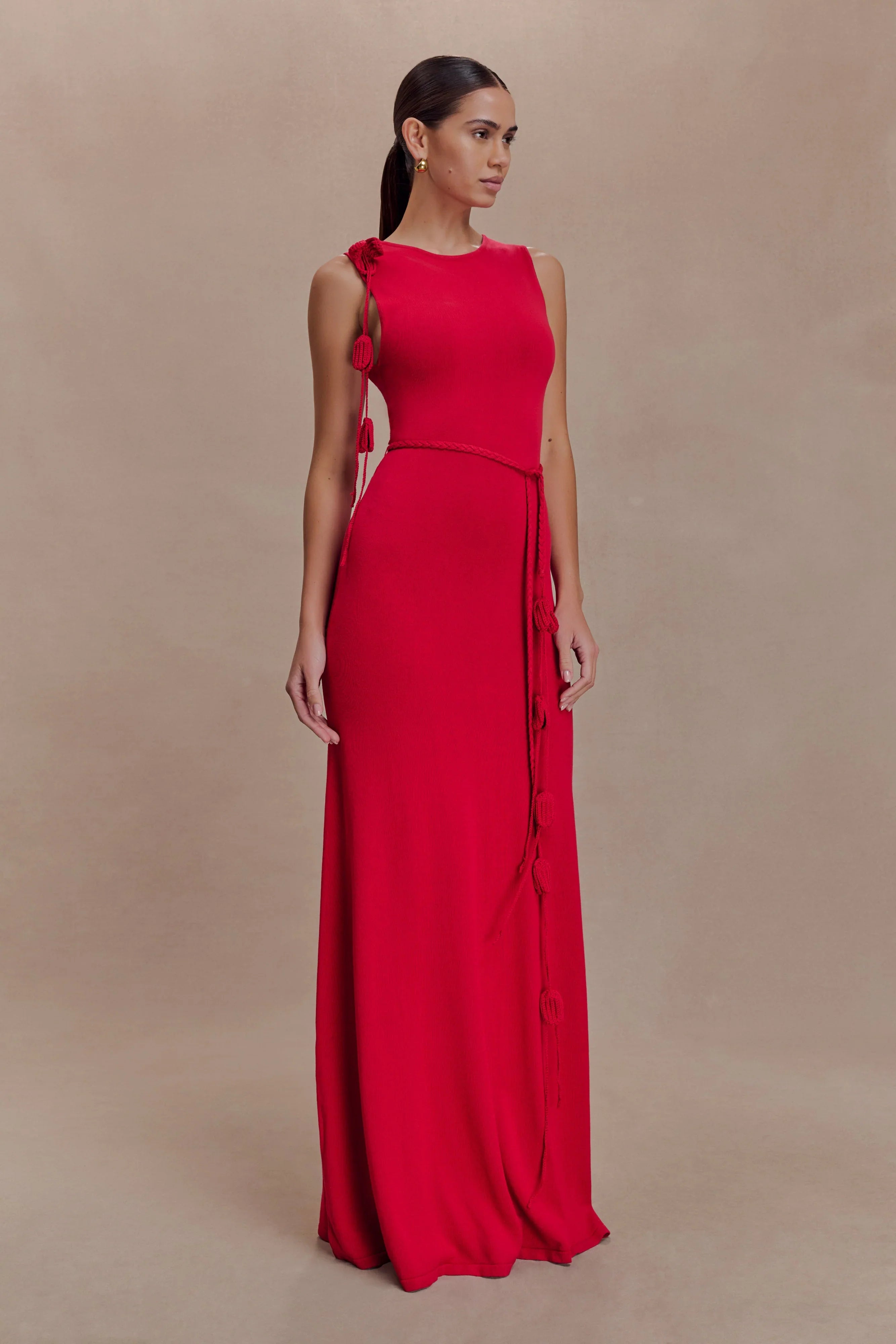 Monay Tulip Maxi Dress Raspberry