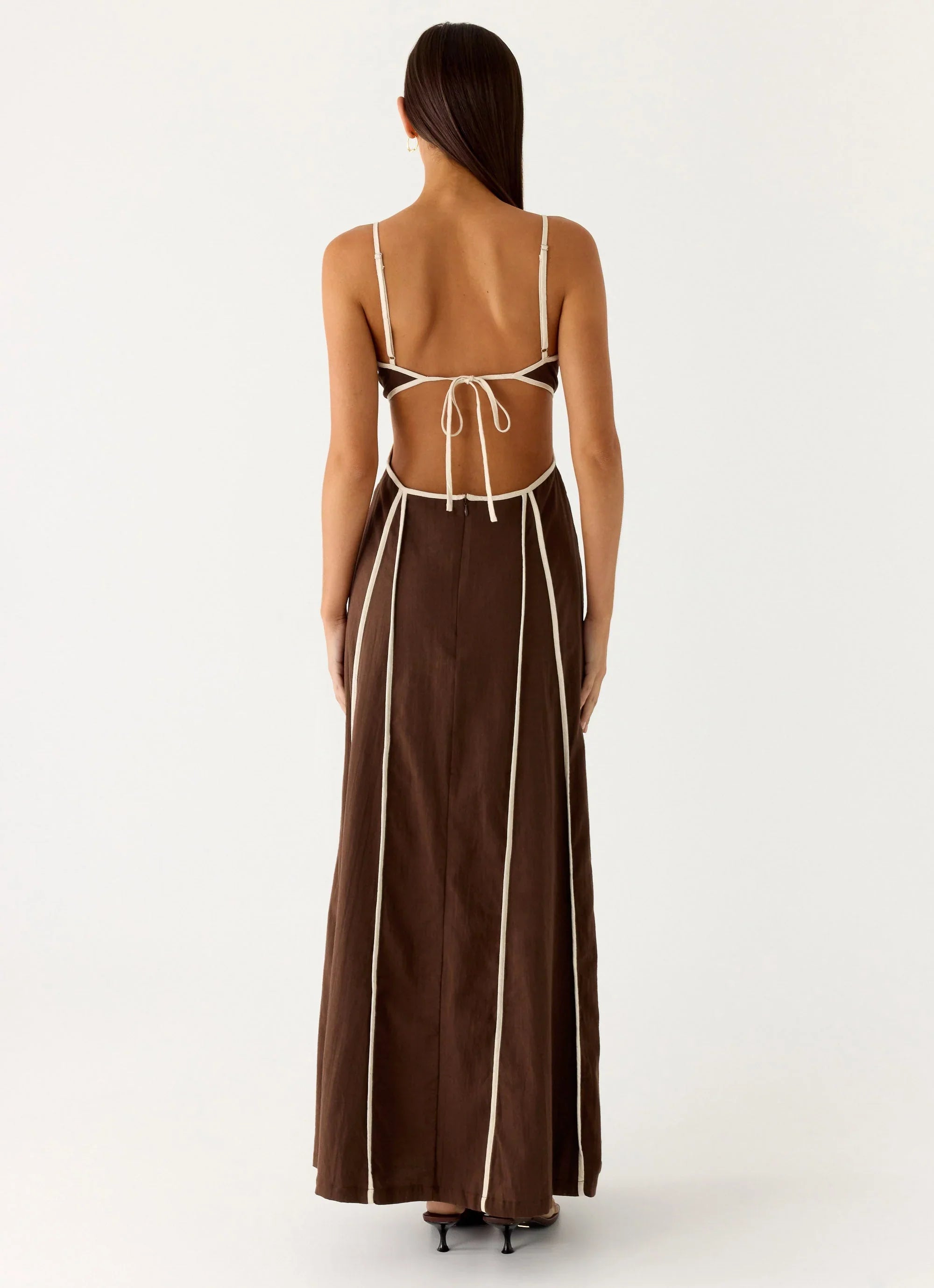 Kerli Maxi Dress Cool Chocolate