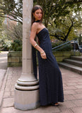 Under The Pagoda Maxi Dress Black Polkadot