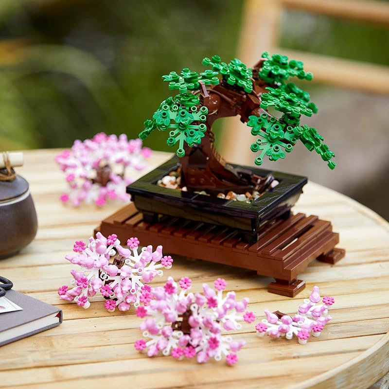 LEGO Botanicals Bonsai Tree Building Set Artificial Bonsai Tree Plants for Home Decor Adults Ages 18 Faux Fake Plants for Table Desk Office Birthday Gift for Men Women 10281