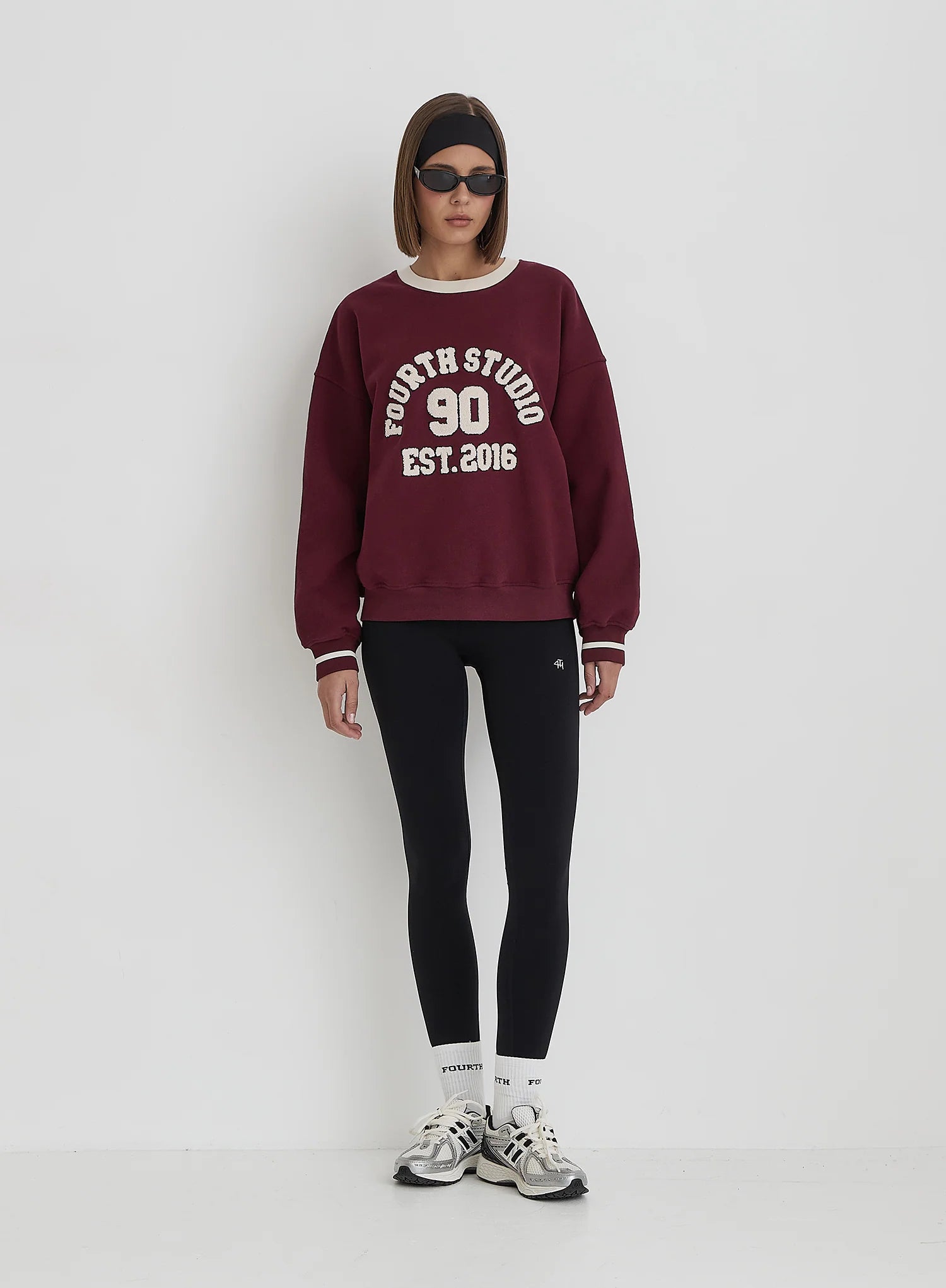 Burgundy Fourth Studio Relaxed Oversized Sweatshirt