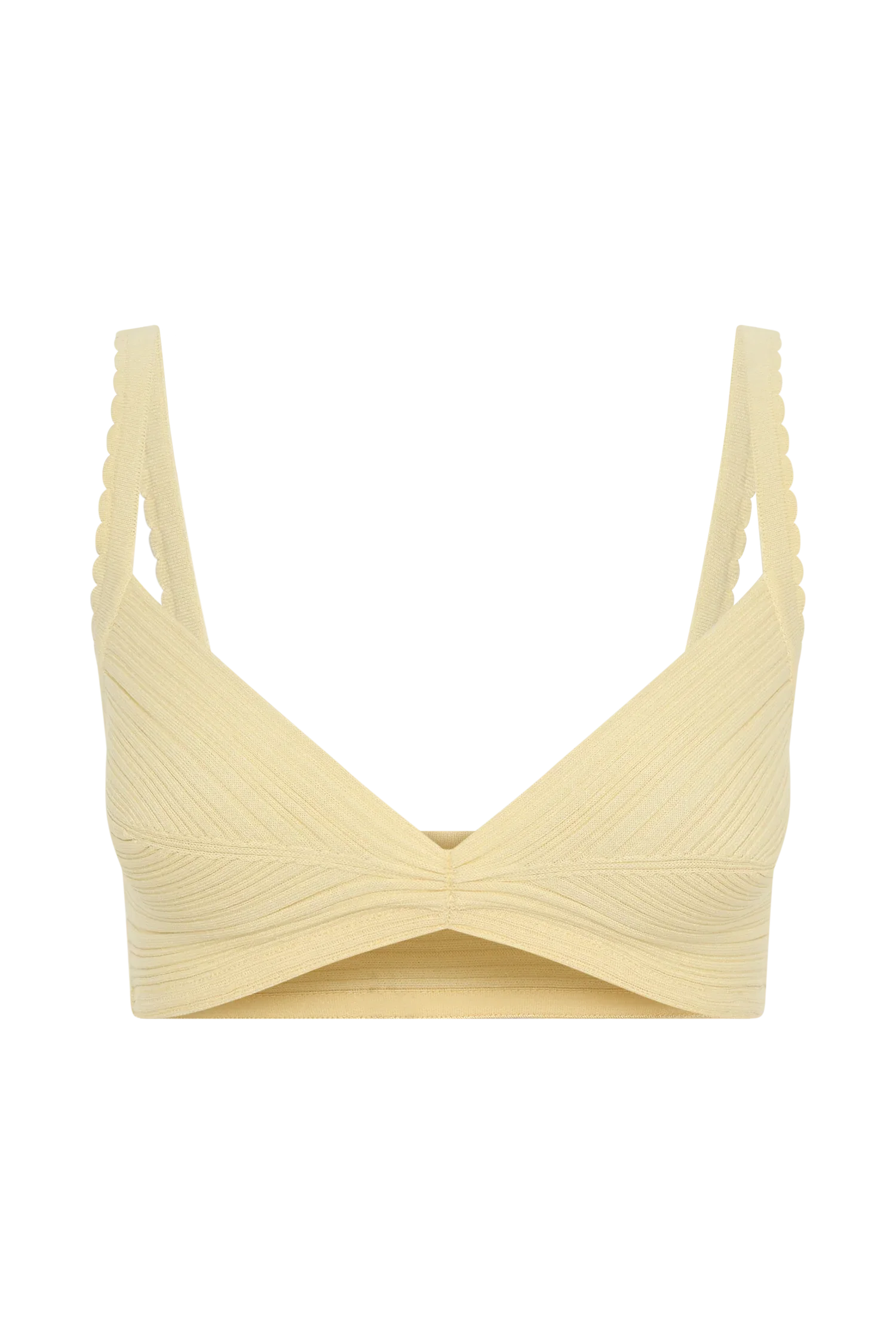 Coleene Pointelle Knit Top Lemon