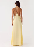 Fine Line Maxi Dress Yellow