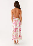 Jensen Midi Dress Ivory Floral Print