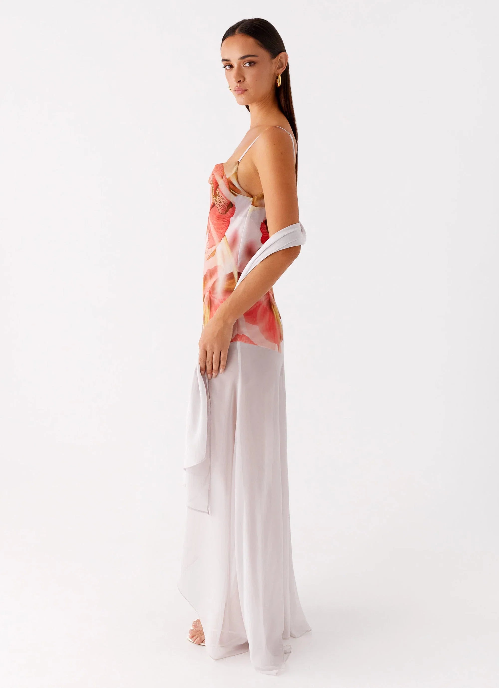 Loire Maxi Dress Peach Rose