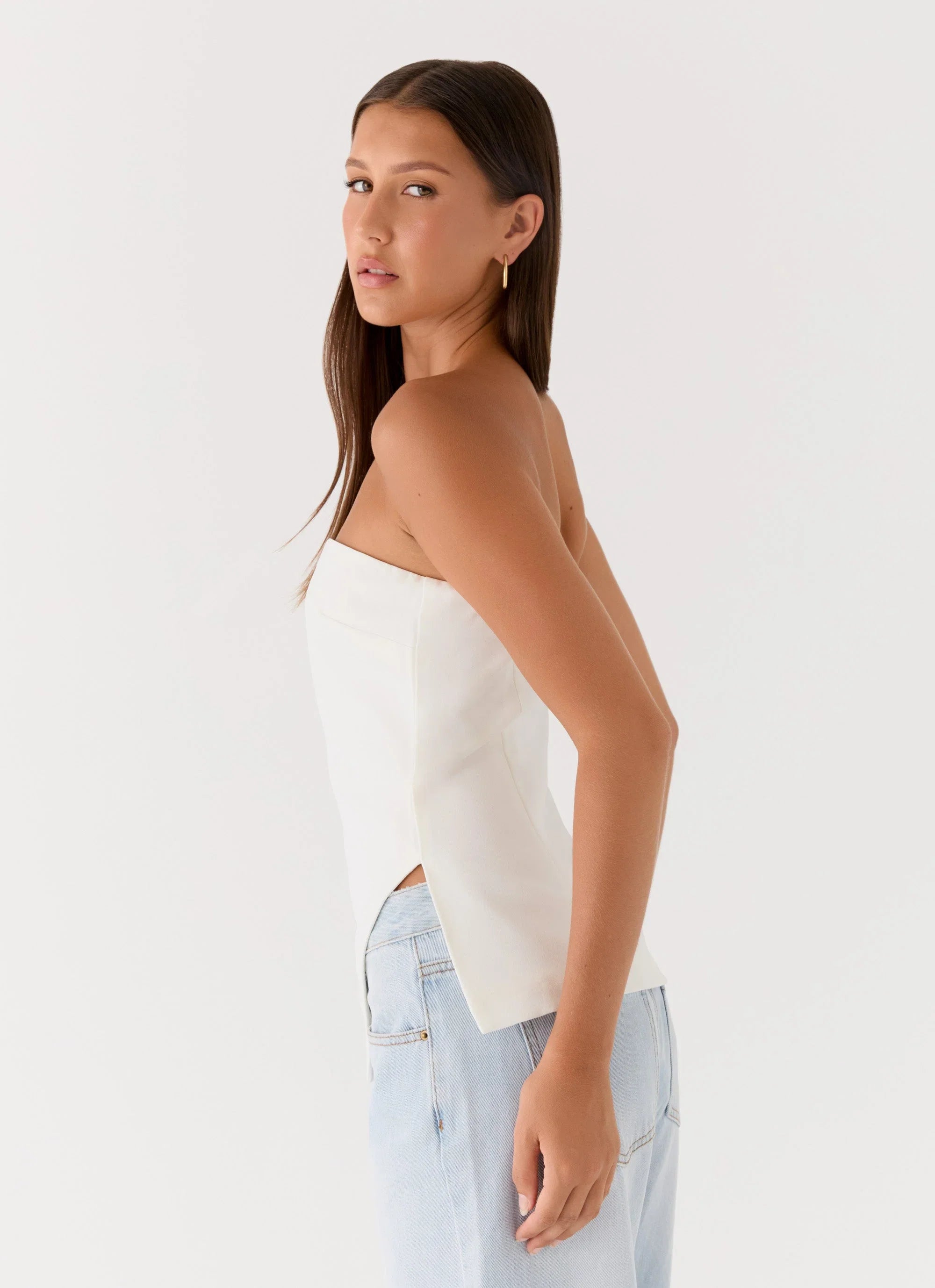 Midnight Glance Top White