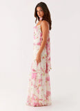 Spencer Maxi Dress Ivory Floral Print