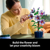 LEGO Botanicals Hibiscus Flower Building Set Artificial Plant Flower Building Blocks for Women Men Ages 18 Home Office Decor Gift Idea 10372