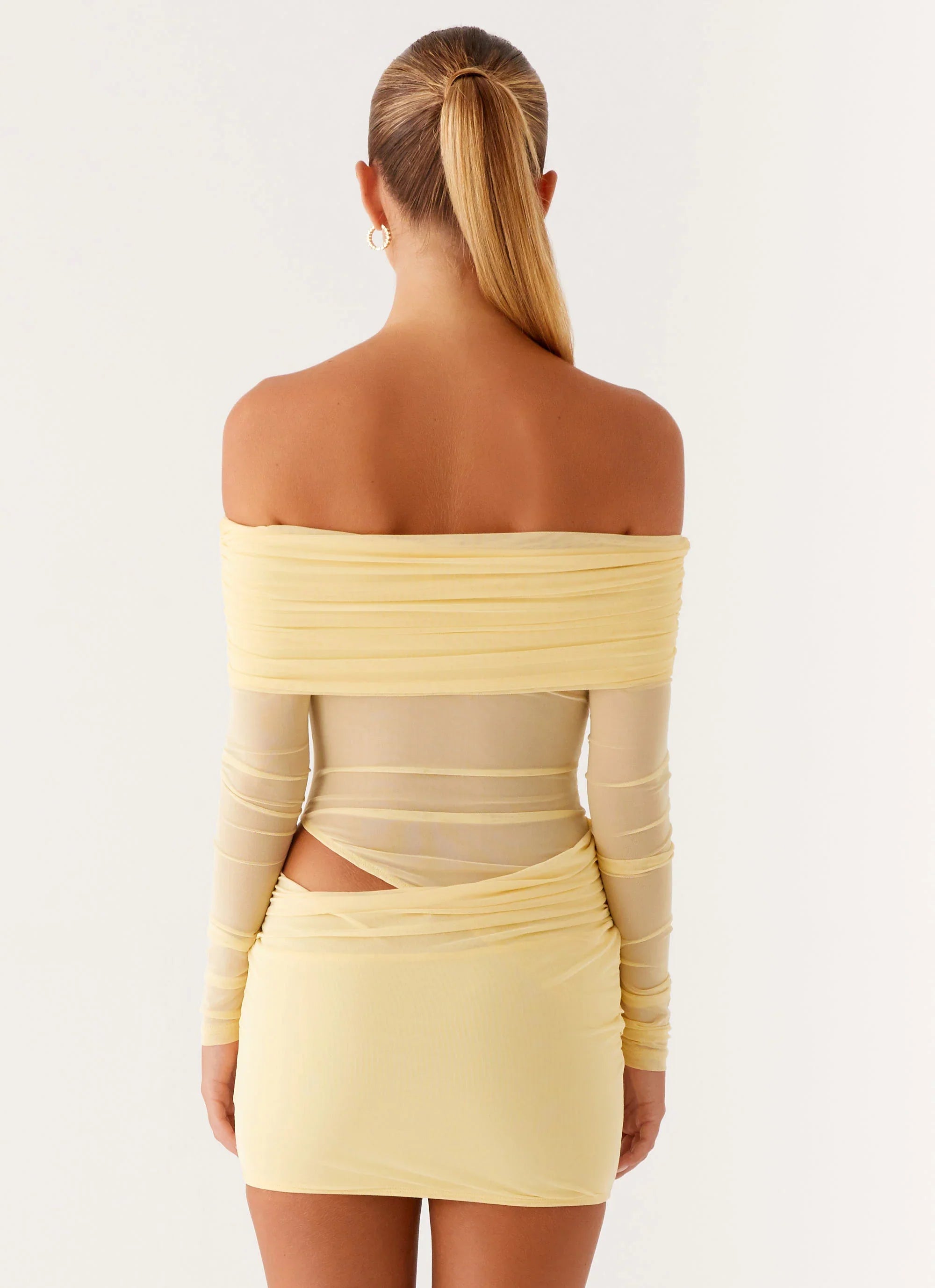 No Doubt Mini Dress Yellow