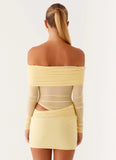 No Doubt Mini Dress Yellow