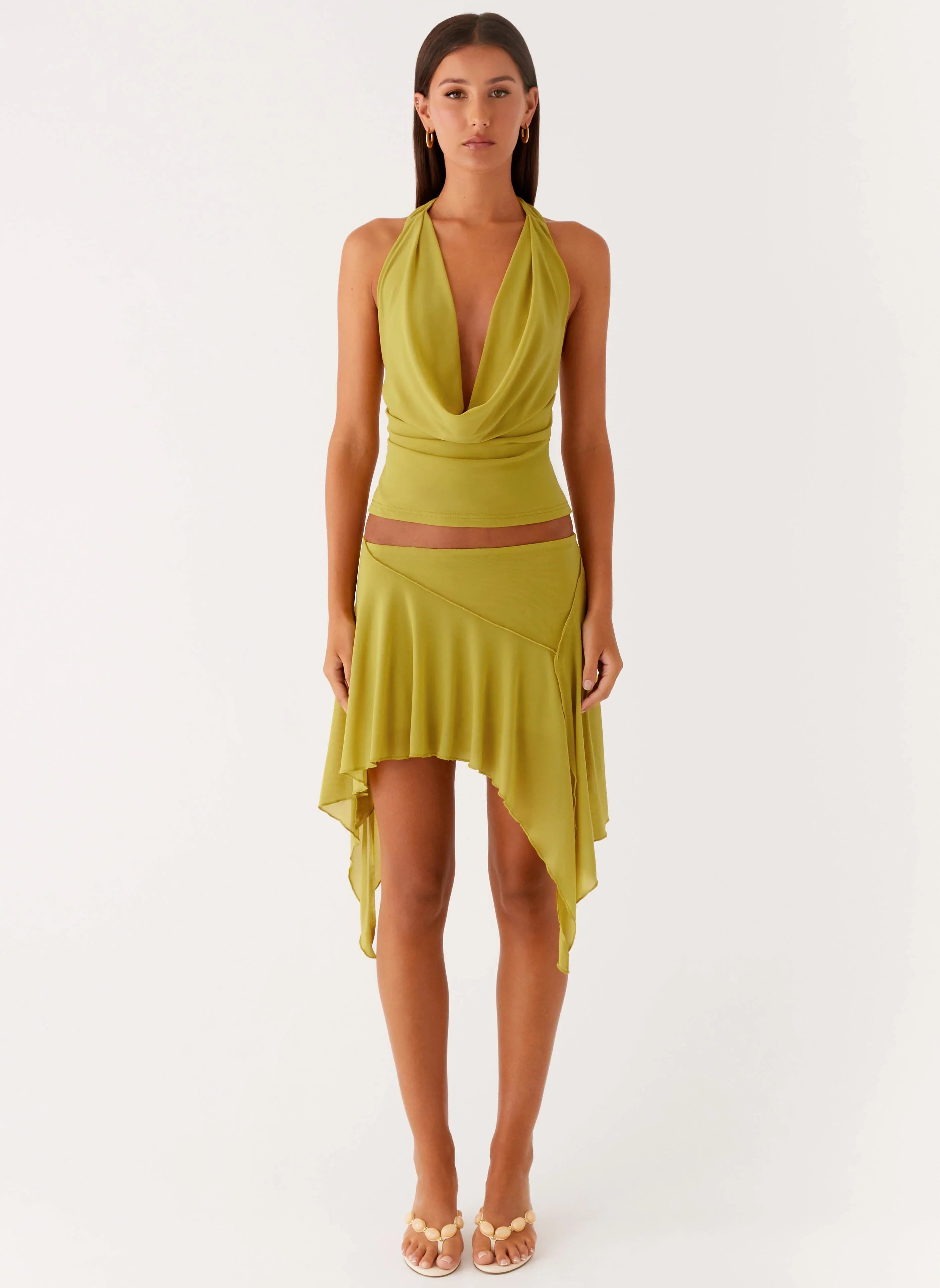 Lustra Cowl Top Lime