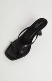 Girls Night Black Strap Kitten Heels