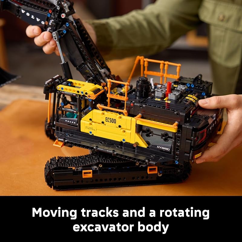 LEGO Technic Volvo EC500 Hybrid Excavator Building Set for Adults Collectible Model Kit for Men Women Ages 18 Gift Idea for Those Who Enjoy 3D Puzzles DIY Kits or Engineering 42215