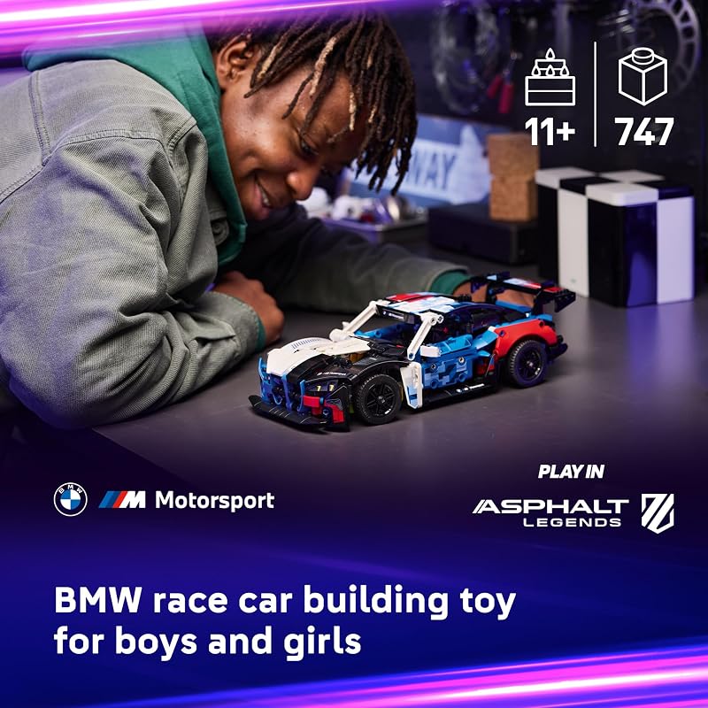 LEGO Technic BMW M4 GT3 EVO Race Car Toy Building Toy for Boys Girls Ages 11 Model Car Display Kit for Bedroom Decor Gift for Birthdays 42226
