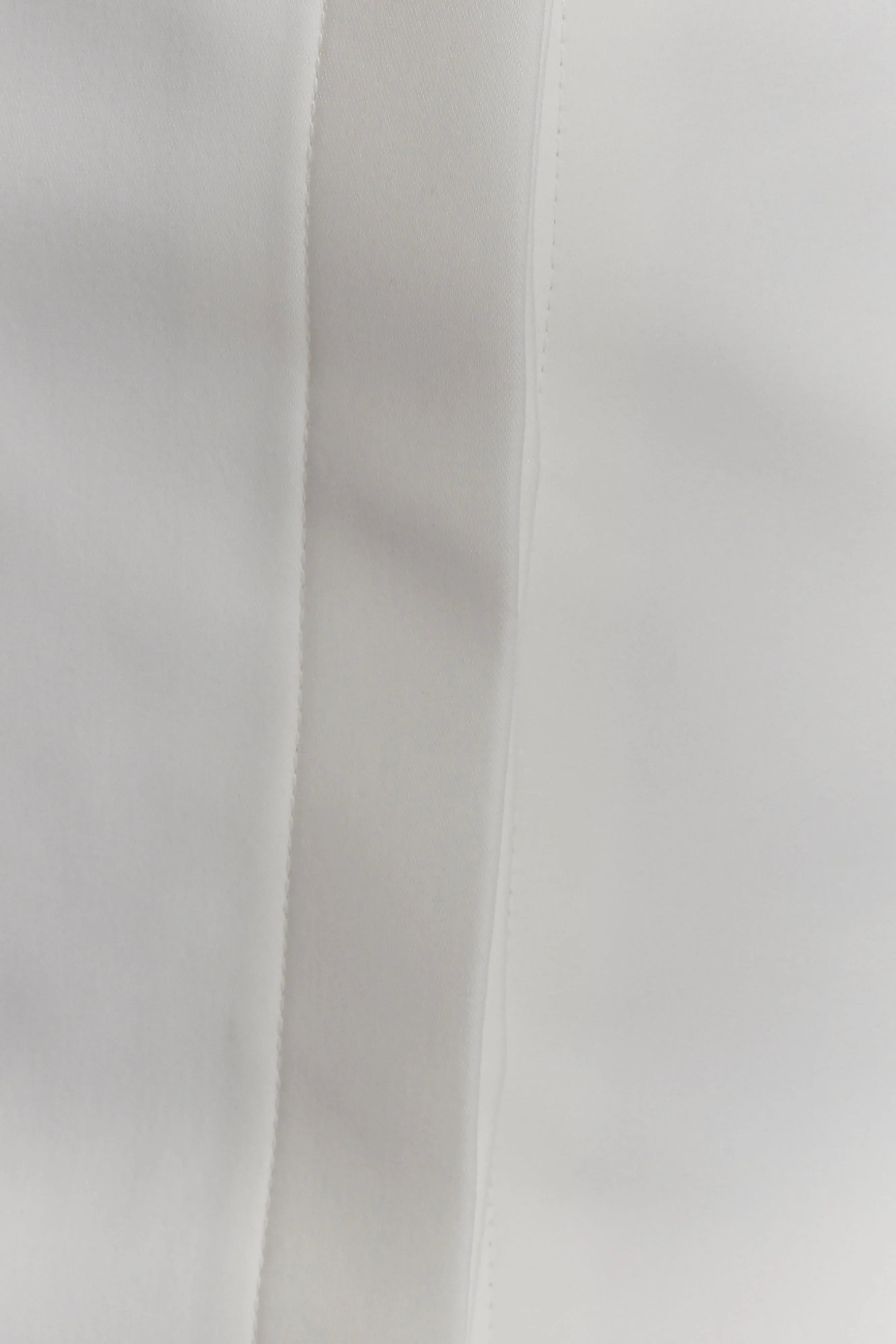 Carina Peplum Cotton Shirt Dress White