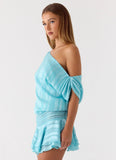 Lowey Mini Dress Pale Blue
