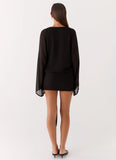 Sorrel Long Sleeve Mini Dress Black