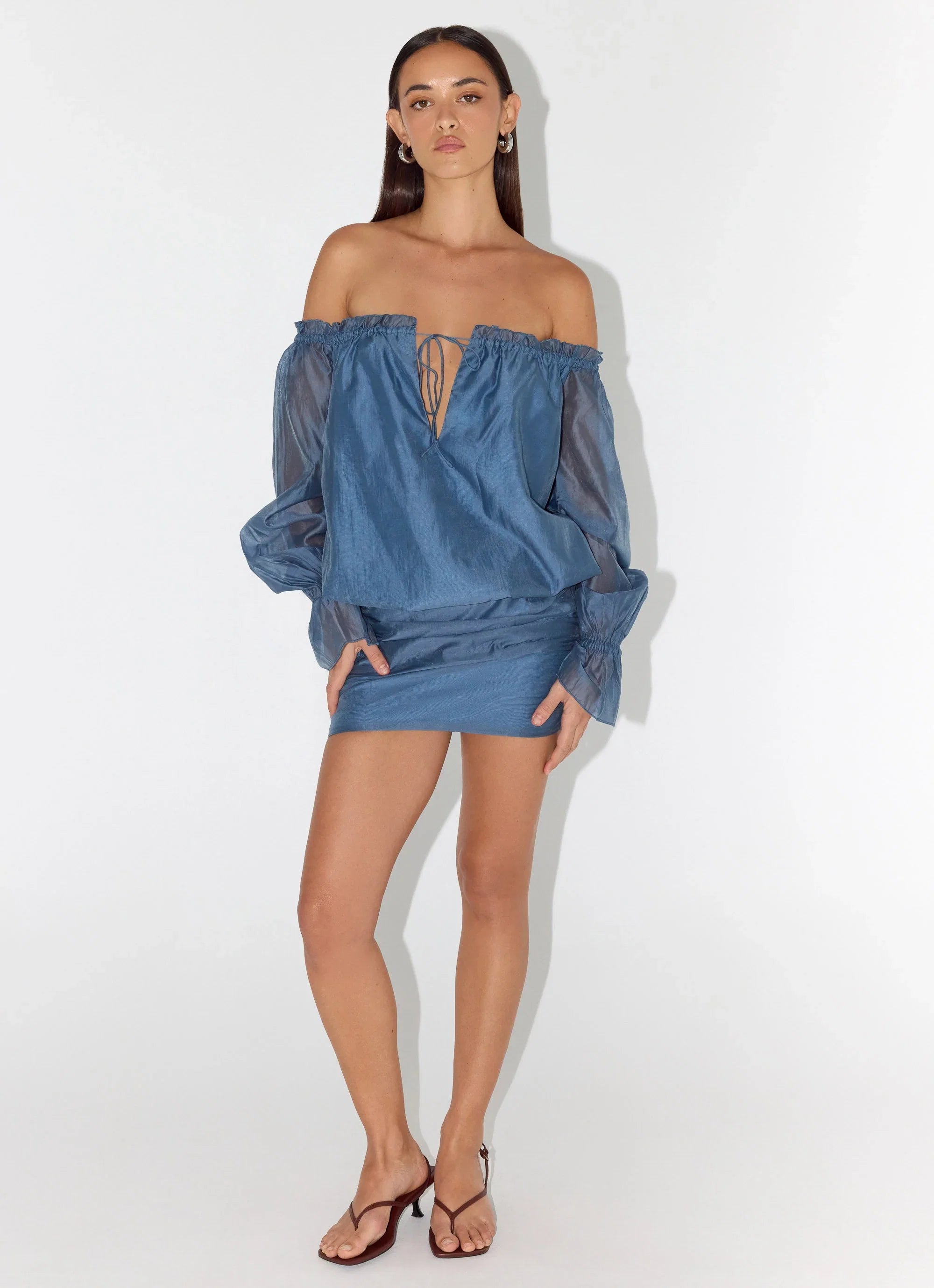 Tedara Mini Dress Washed Navy